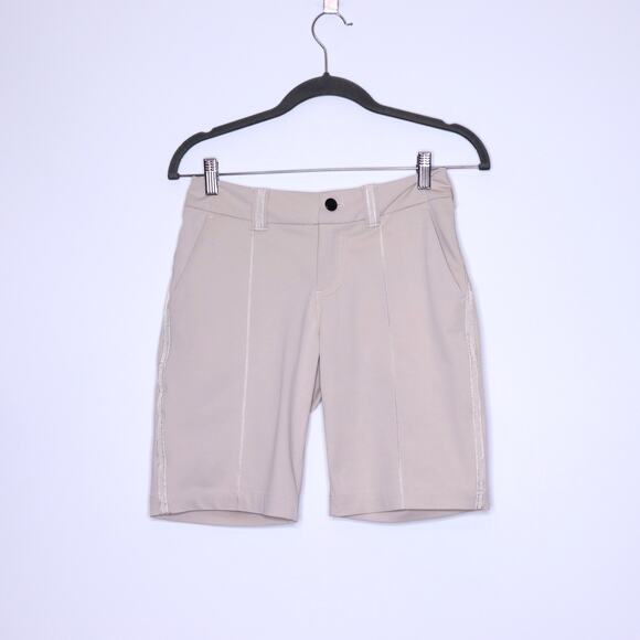 LULULEMON Club Short II Cashew Warpstreme Stretch Golf Tennis Active Women's 4 - Picture 1 of 9